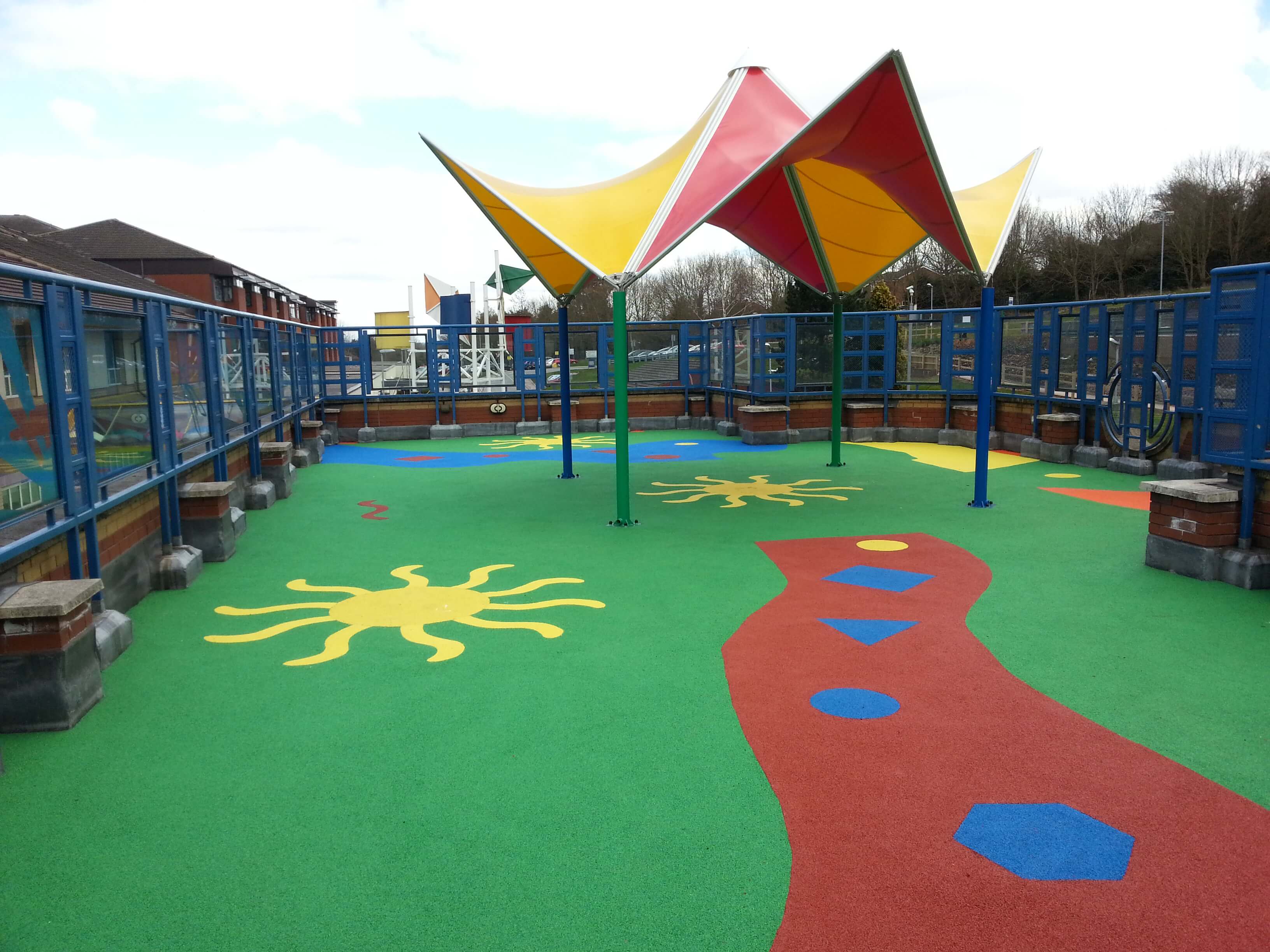 Colourful Playground Surfacing - Nova Sport