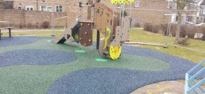 Bonded Rubber Mulch for playgrounds