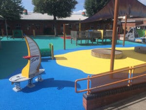 school playground wet pour safety surfacing