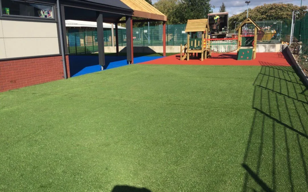 Fernwood Infant and Junior School, Nottingham Play Grass