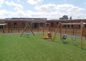 Play grass for school playground